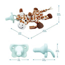 Dr Brown - Baby Lovey Pacifier and Teether Holder, Giraffe with Green HappyPaci, 0-6m Image 12