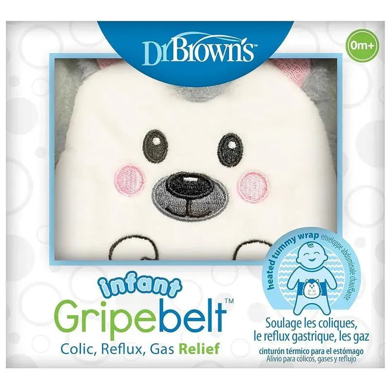 Dr Brown - Infant Gripebelt for Colic Relief, Heated Tummy Wrap, Hedgehog, 0-3m Image 1