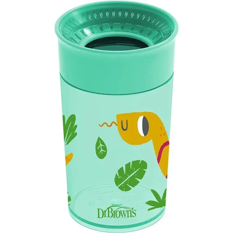 Dr Brown - Milestones Cheers 360 Transition Sippy Cup, Turquoise Snake, 10 oz Image 1