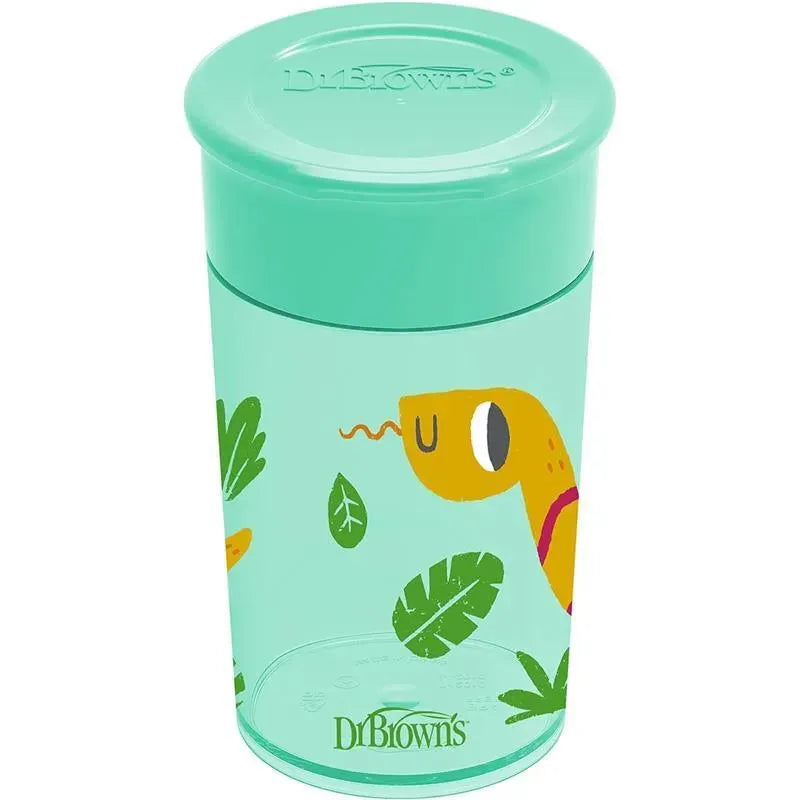 Dr Brown - Milestones Cheers 360 Transition Sippy Cup, Turquoise Snake, 10 oz Image 6