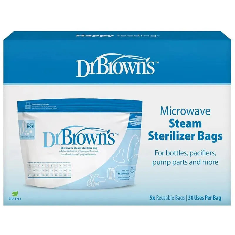 Dr. Browns - 5Pk Microwave Steam Sterilizer Bags for Baby Bottles Image 13