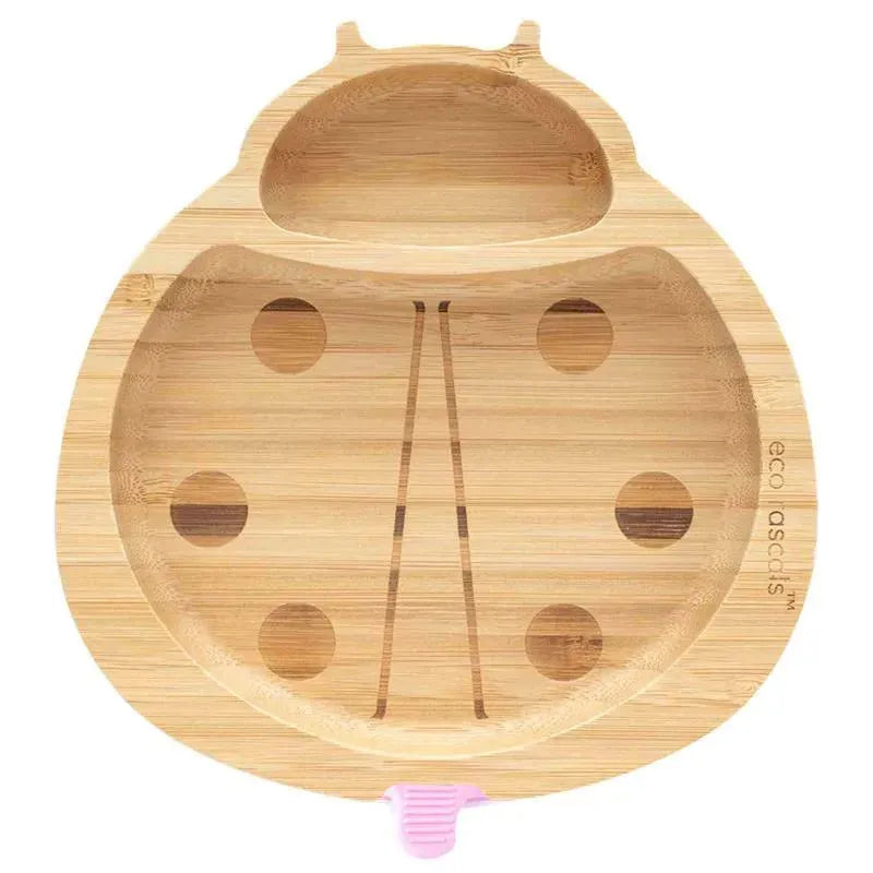 Eco Rascals - Bamboo Suction Plate, Ladybird, Pink Image 1