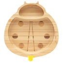 Eco Rascals - Bamboo Suction Plate, Ladybird, Yellow Image 1