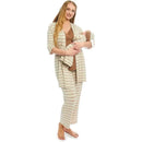 Everly Grey - Maternity and Nursing PJ Pant Set for Mom and Baby, Mocha Stripe, Small Image 4