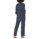 Everly Grey - Maternity and Nursing PJ Pant Set for Mom and Baby, Navy Stripe, Small Image 3