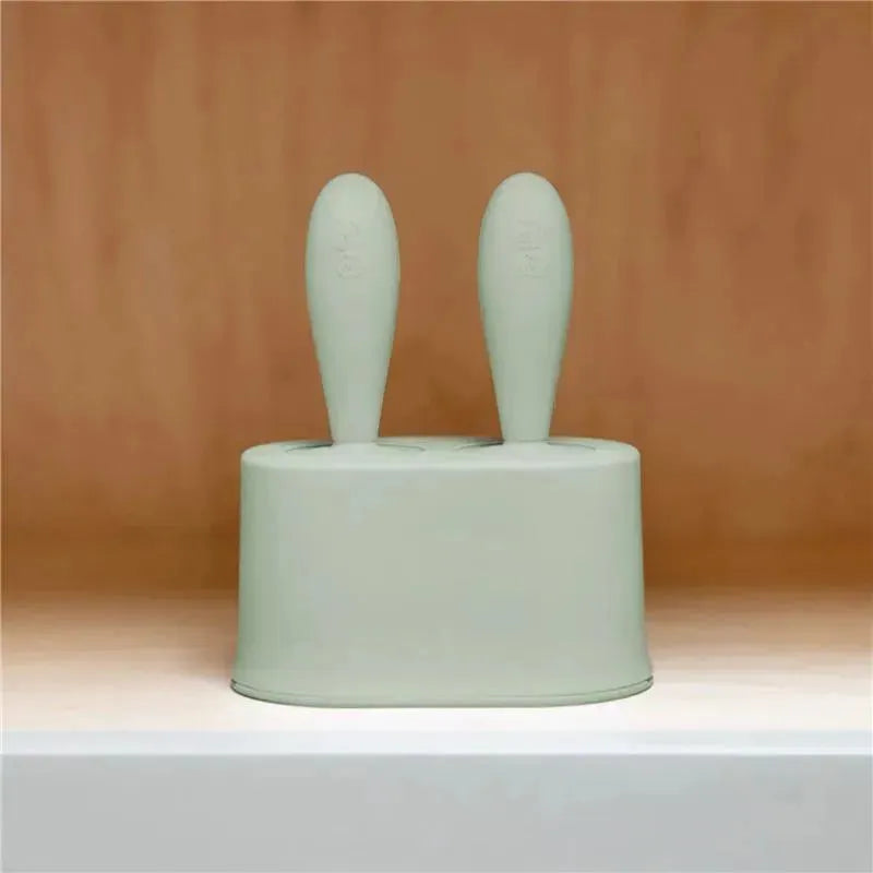 Ezpz - Tiny Popsicle Mold Set with Wands, Sage Green  Image 7