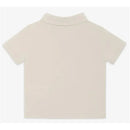 Fendi Baby - Beige Cotton Jersey Baby Polo Shirt with Chest Pocket Image 3