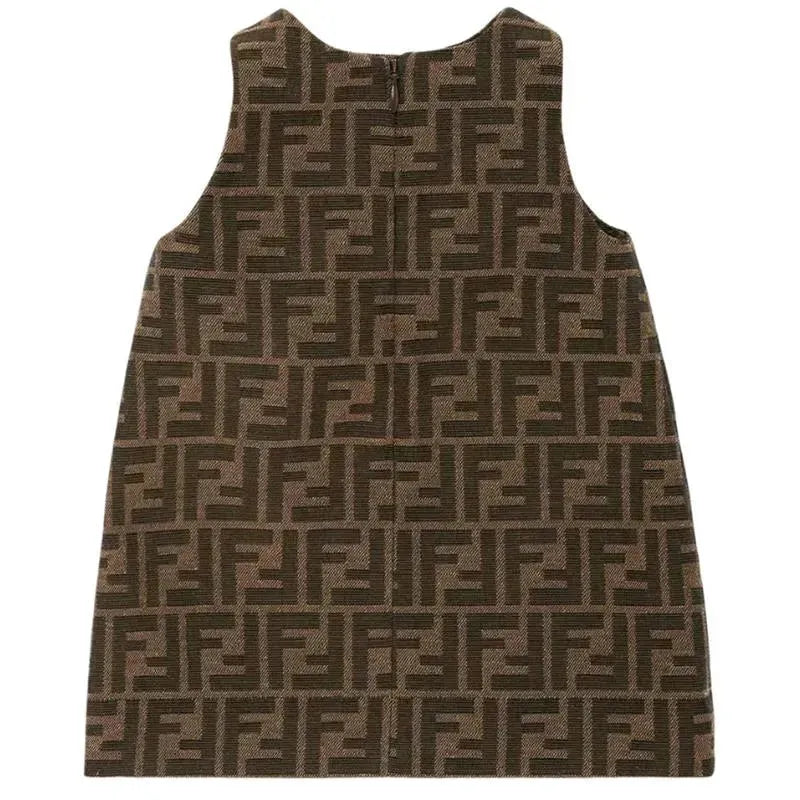 Fendi Baby - Brown Allover FF Print Dress Image 2