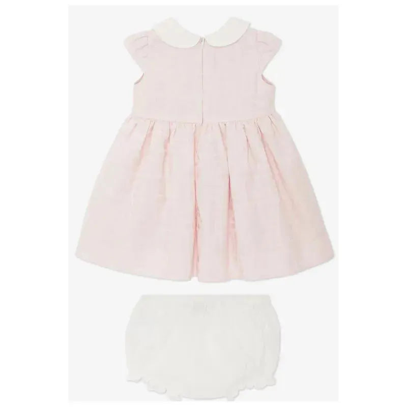 Fendi Baby - Cotton Jacquard Baby Dress, Pink Image 2