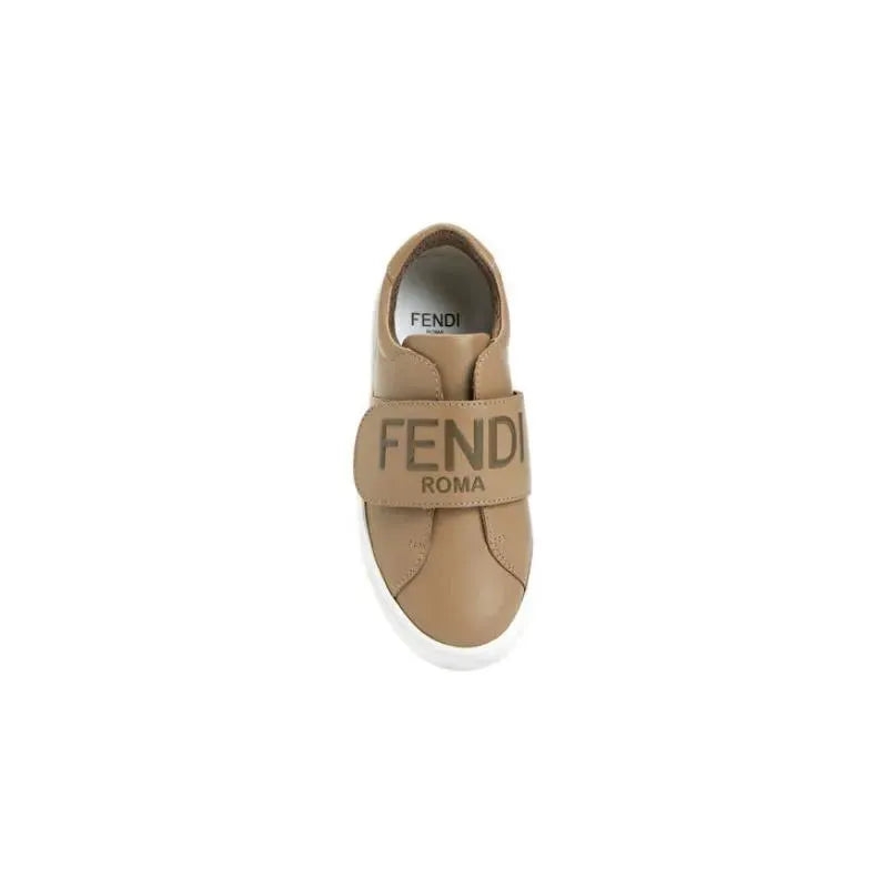 Fendi Baby - Leather Logo Trainers Junior Image 4