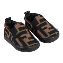 Fendi Baby - Neutral Ff Allover Slip On Crib Shoe  Image 1