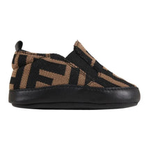 Fendi Baby - Neutral Ff Allover Slip On Crib Shoe  Image 2