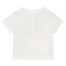 Fendi Baby - Short Sleeve Tee With Embroidered Txt Logo, White Image 2