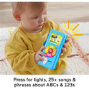 Fisher-Price - Baby Learning Toy Laugh & Learn Puppy’s Music Player with Lights, 6+ Months, Blue Image 3