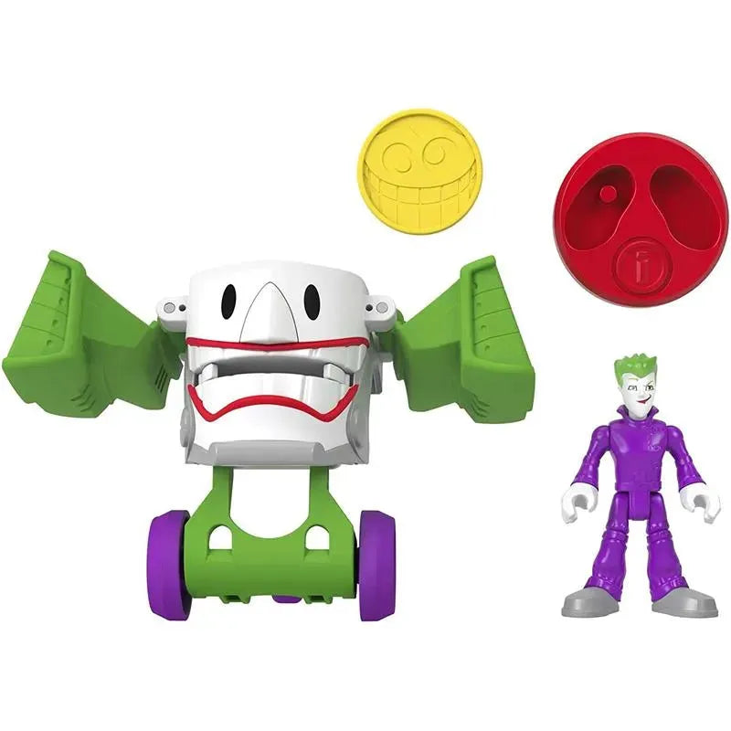 Fisher Price - Imaginext DC Super Friends Head Shifters the Joker & Laff Mobile Figure Set Image 3