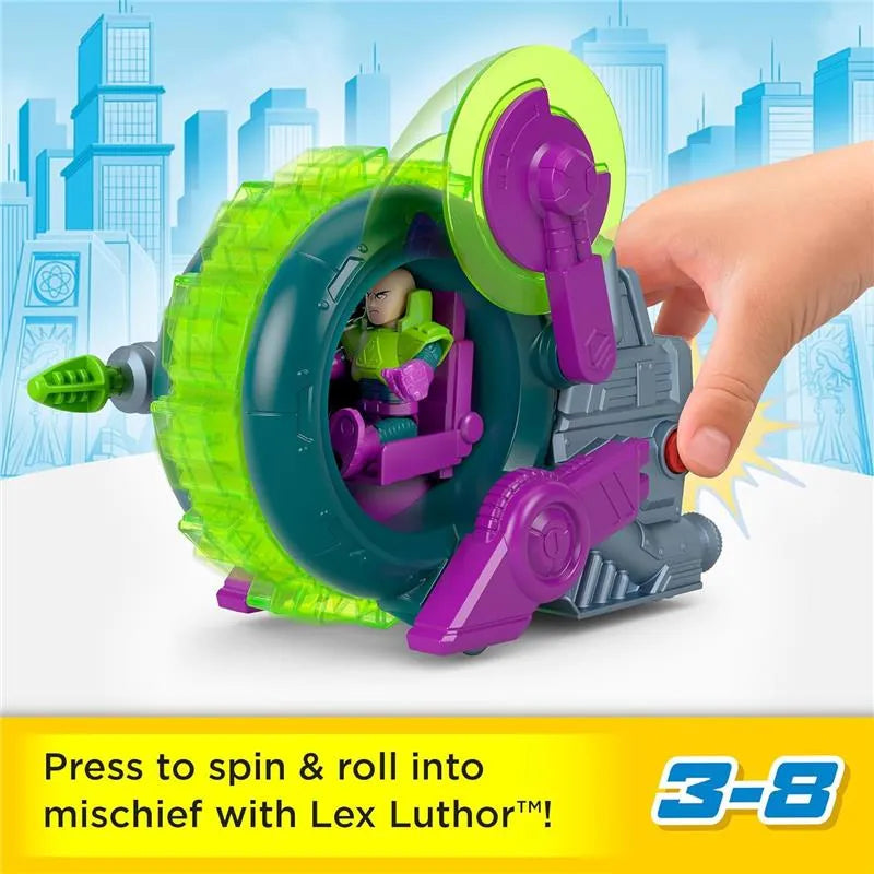 Fisher-Price - Imaginext Dc Super Friends Lex Luther Spinning Saw Vehicle Image 6