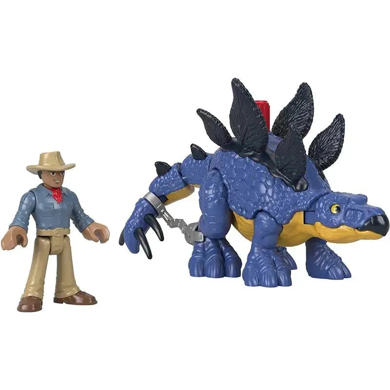 Fisher Price - Imaginext Jurassic World Dominion Stegosaurus Dinosaur & Dr. Alan Grant Image 1