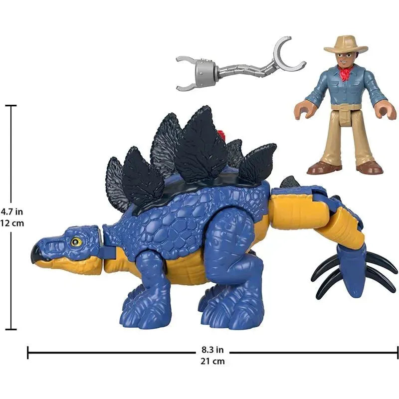 Fisher Price - Imaginext Jurassic World Dominion Stegosaurus Dinosaur & Dr. Alan Grant Image 3