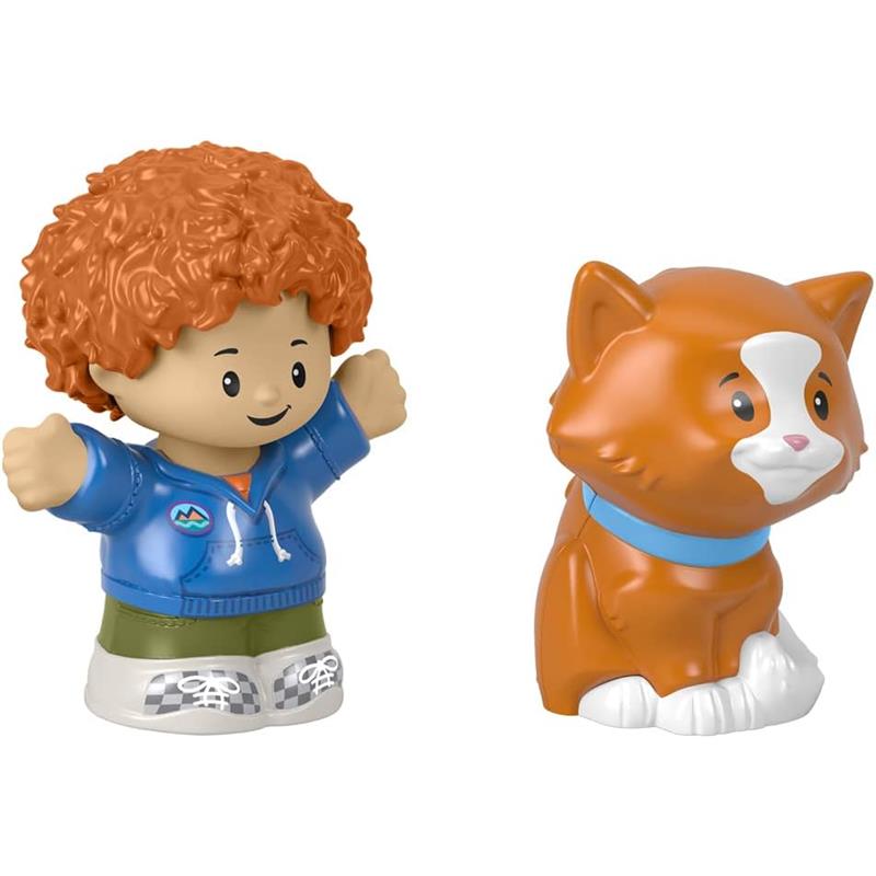 Fisher-Price - Little People, Curly Red Hair Kid And Cat Image 3