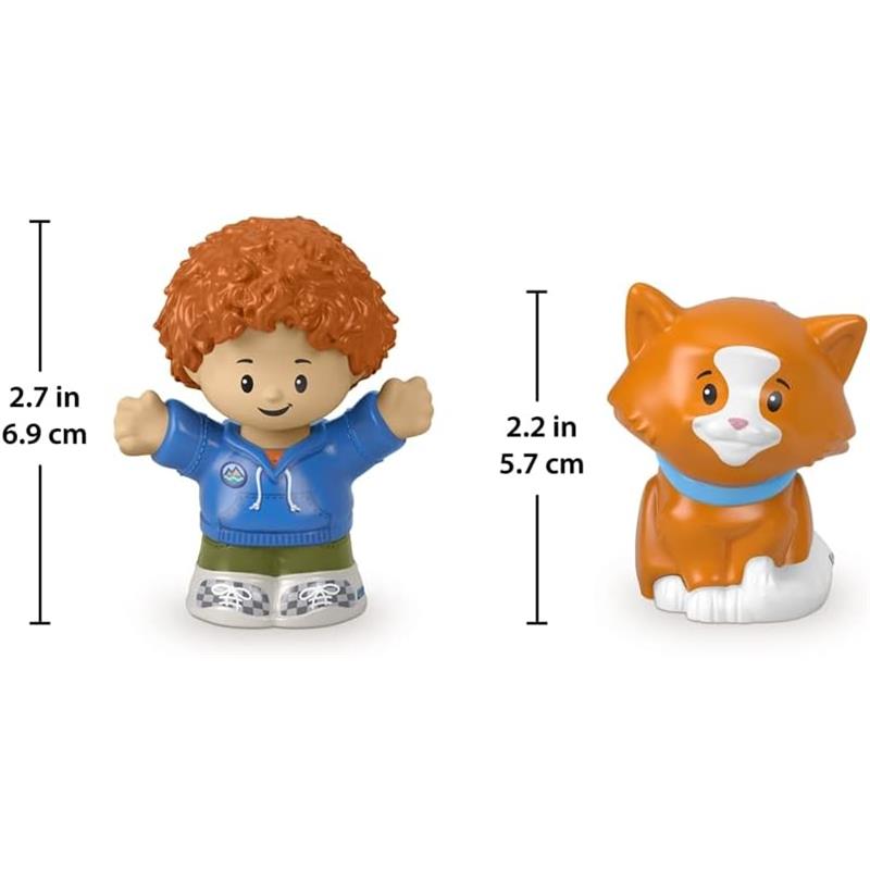 Fisher-Price - Little People, Curly Red Hair Kid And Cat Image 4