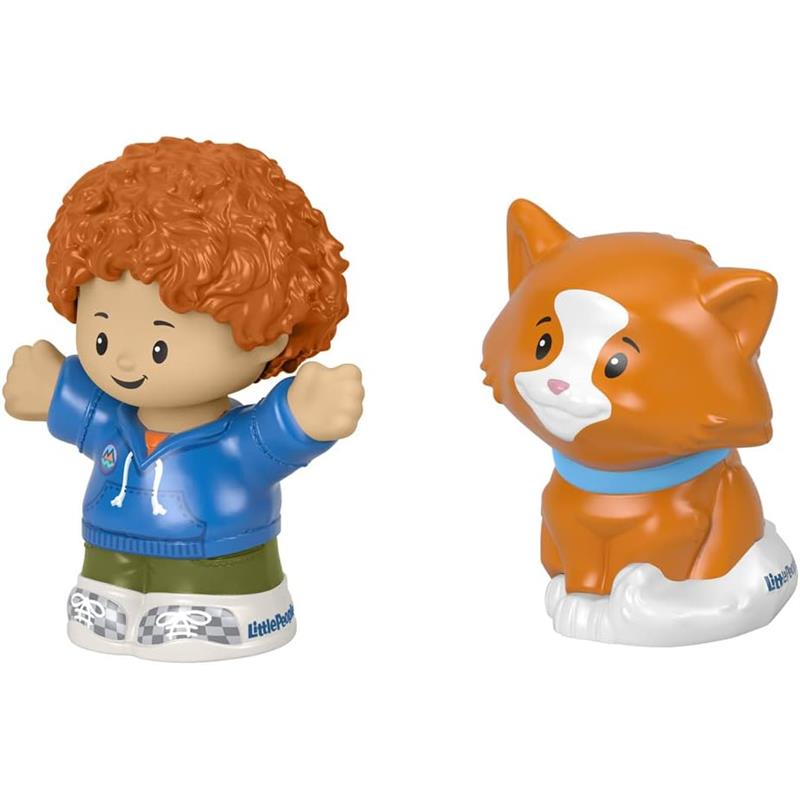 Fisher-Price - Little People, Curly Red Hair Kid And Cat Image 5