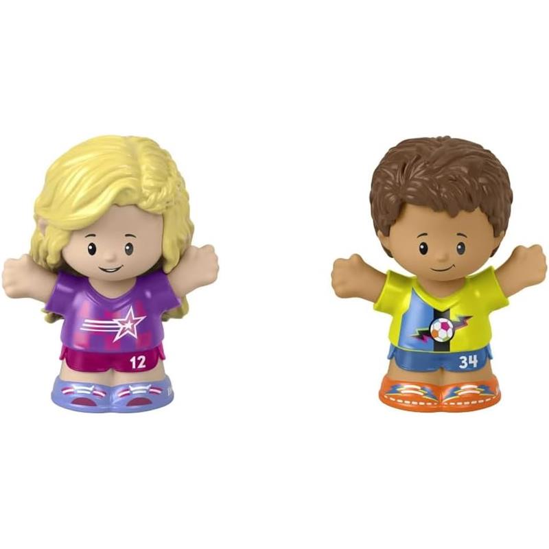 Fisher-Price - Little People, Girl And Boy Soccer Players Image 1