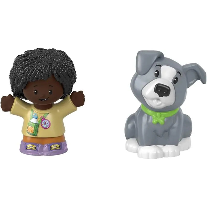 Fisher-Price - Little People, Girl And Grey Dog Image 1