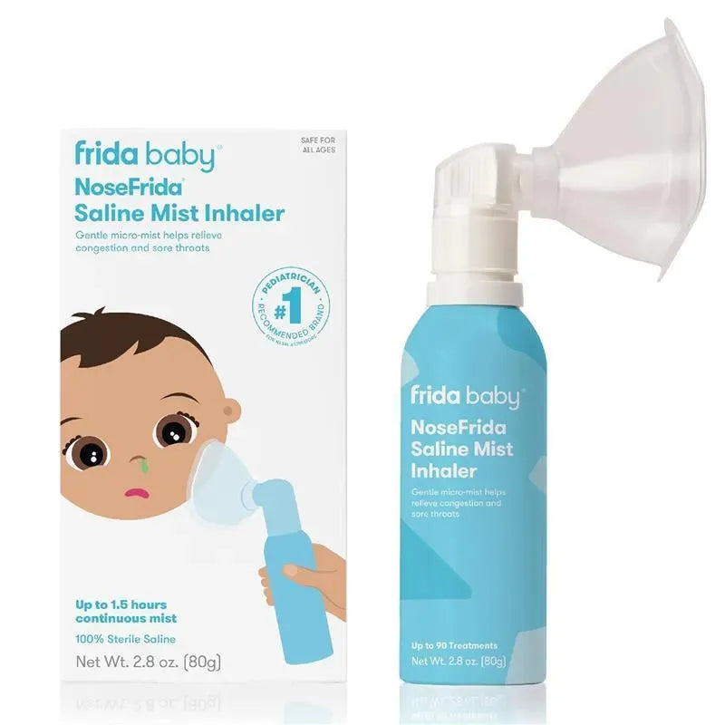 Frida Baby - NoseFrida Saline Mist Nasal Inhaler, Saline Inhaler Soothes Stuffy Nose and Sore Throat Image 1