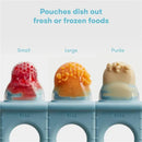 Frida Baby - Push Pop Feeder, Baby Fruit Feeder, Dishwasher Safe, 3 Count, Blue Image 4