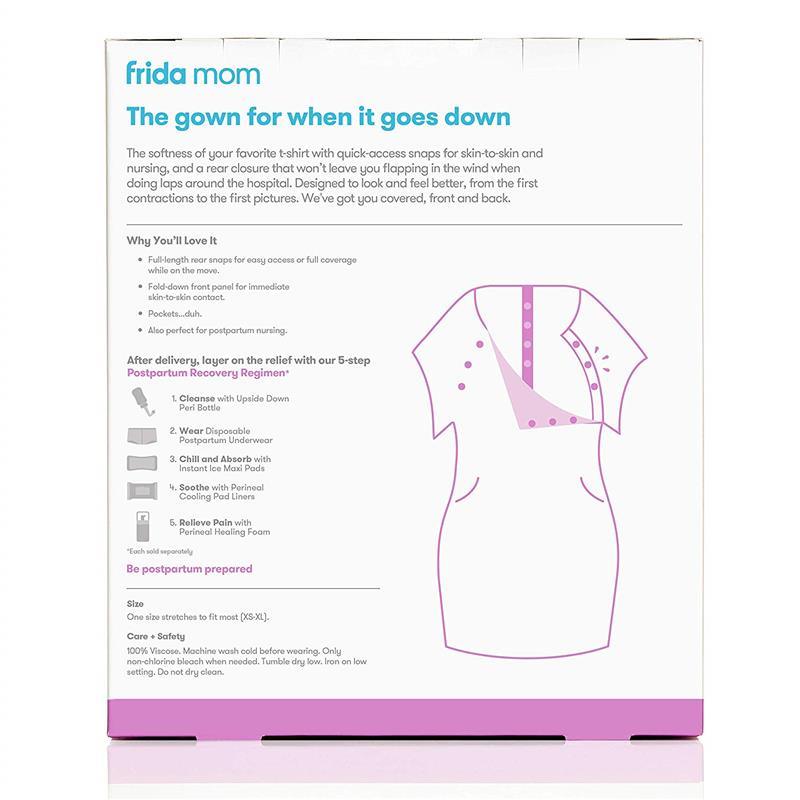 Frida Mom Delivery and Nursing Gown Plus Labor And Delivery Socks