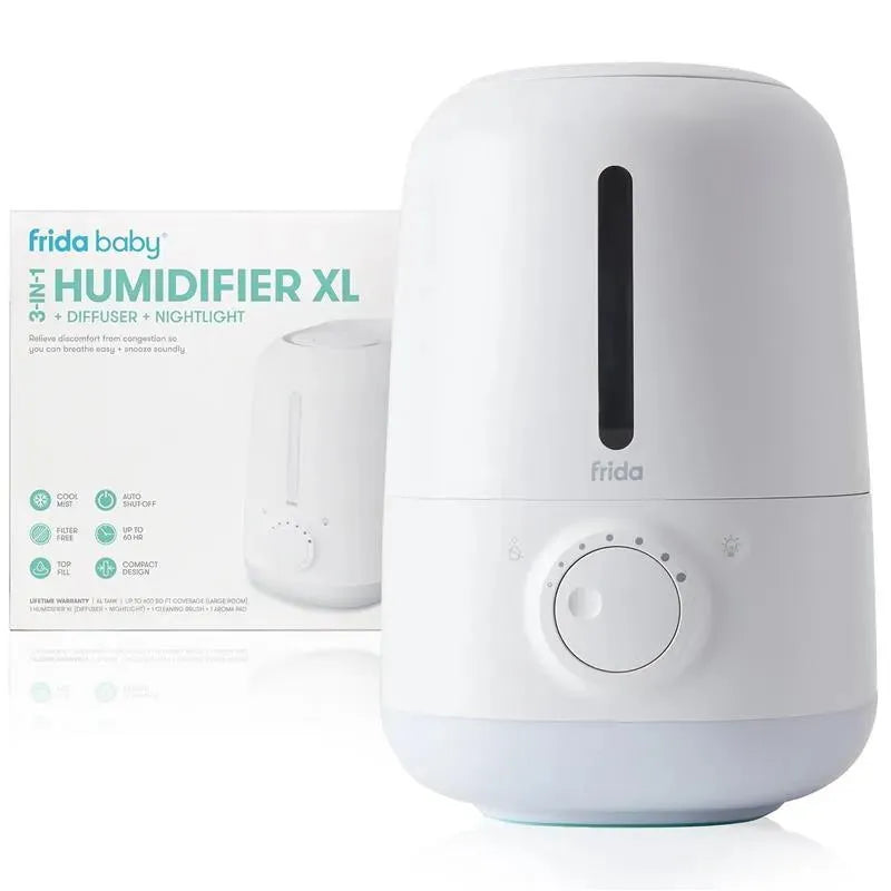 Fridababy - 3-in-1 XL Cool Mist Humidifier for Large Rooms + Diffuser, Nightlight Image 1