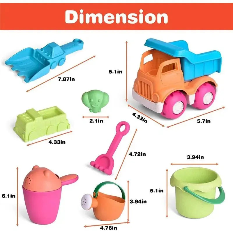 Fun Little Toys - 14 PCS Beach Sand Toys Set Image 5