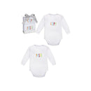 Ganz Copy/Paste Twins Diaper Shirt Set, 3-6M Image 1