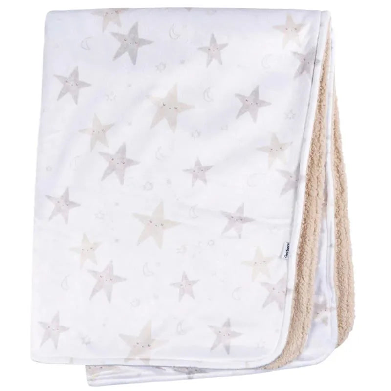 Gerber Bedding - 1Pk 2Ply Plush Blanket | Neutral Celestial Image 2