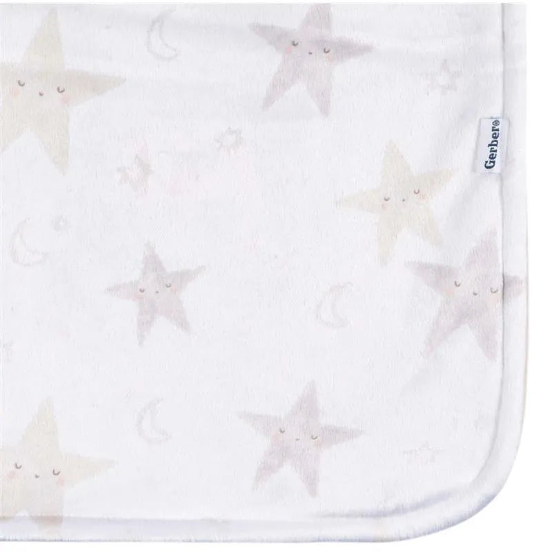 Gerber Bedding - 1Pk 2Ply Plush Blanket | Neutral Celestial Image 3