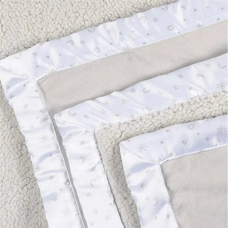 Gerber Bedding - 1Pk 2Ply Plush Blanket, Neutral Celestial Image 5