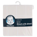 Gerber Bedding - 1Pk Knit Crib Sheet, Beige Image 3