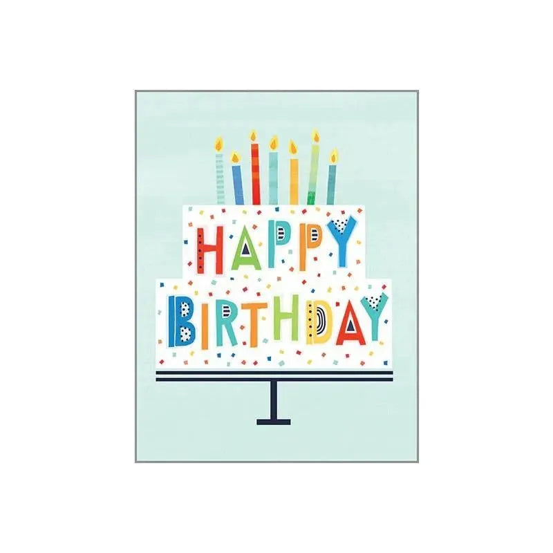 Gina B Designs - Birthday Greetings Card, Dot Cake Image 1