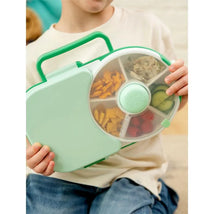 Gobe Kids - 2 In 1 Lunchbox With Small Spinner Flip, Sage Green Image 2