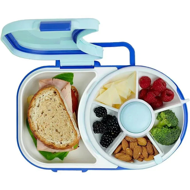 GoBe - Kids Lunchbox with Detachable Snack Spinner, Blue Image 1