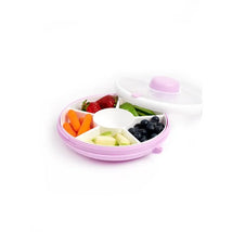 Gobe Kids - Small Snack Spinner Flip Travel Snack Box, Taro Purple Image 2