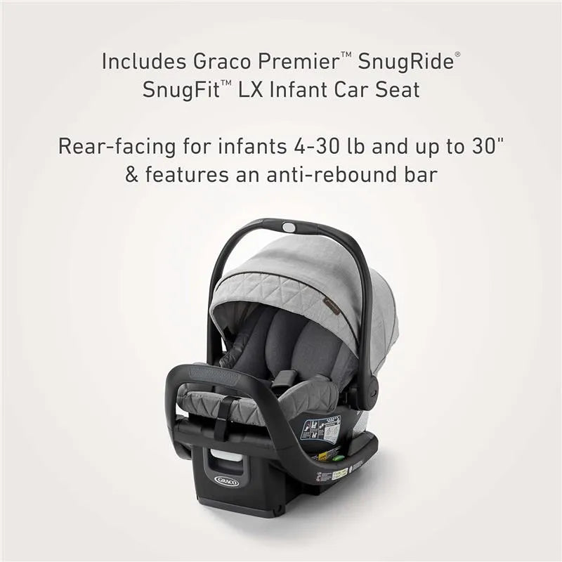 Graco - Travel System Premier Snugridge Snugfit 35Lx Merge, Midtown Image 7