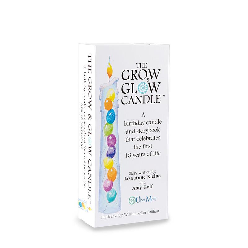 Grow & Glow Birthday Candle 1-18 Years with Keepsake Book and Box Image 2