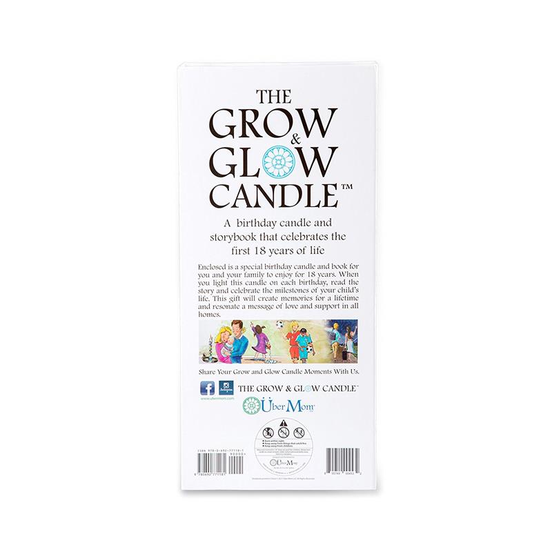 Grow & Glow Birthday Candle 1-18 Years with Keepsake Book and Box Image 3