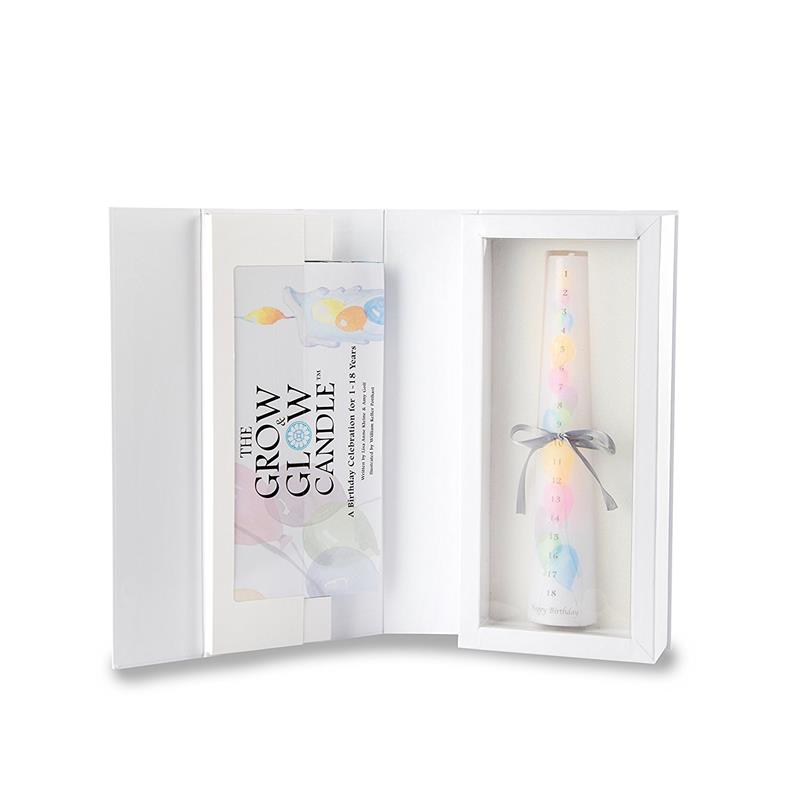 Grow & Glow Birthday Candle 1-18 Years with Keepsake Book and Box Image 4