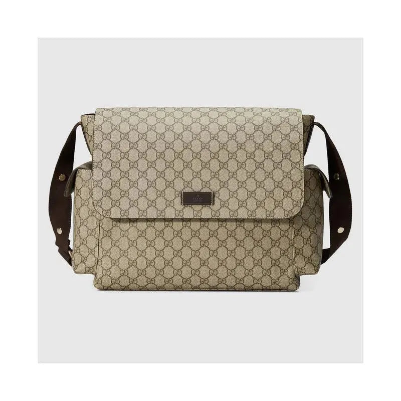 Gucci GG Plus Supreme Diaper Bag, Beige Image 1