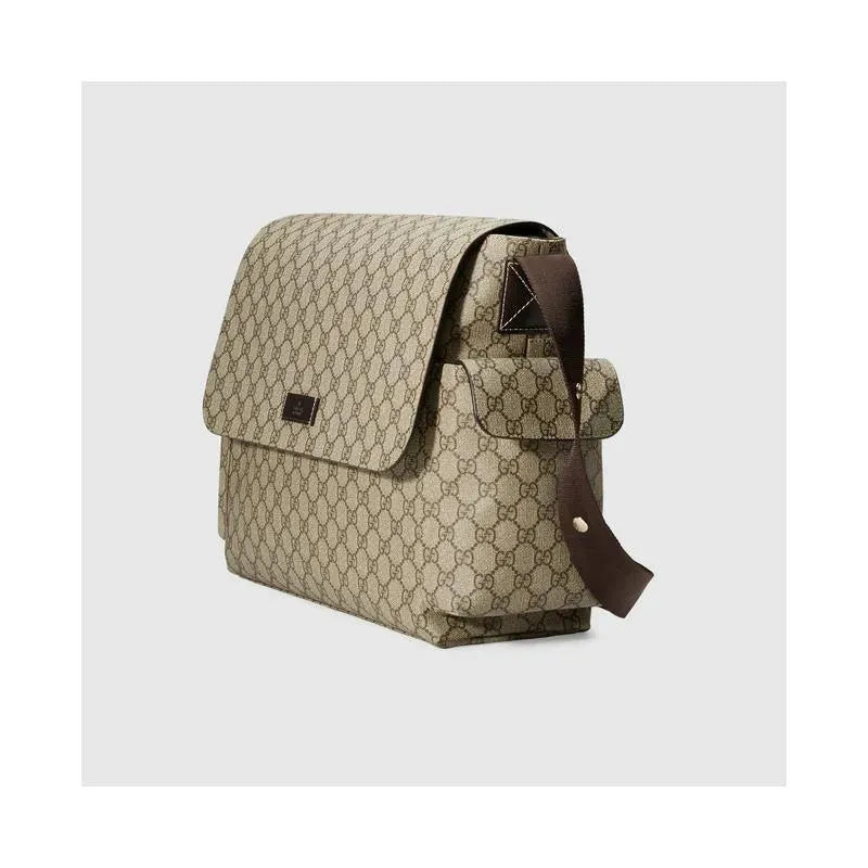 Gucci GG Plus Supreme Diaper Bag Beige