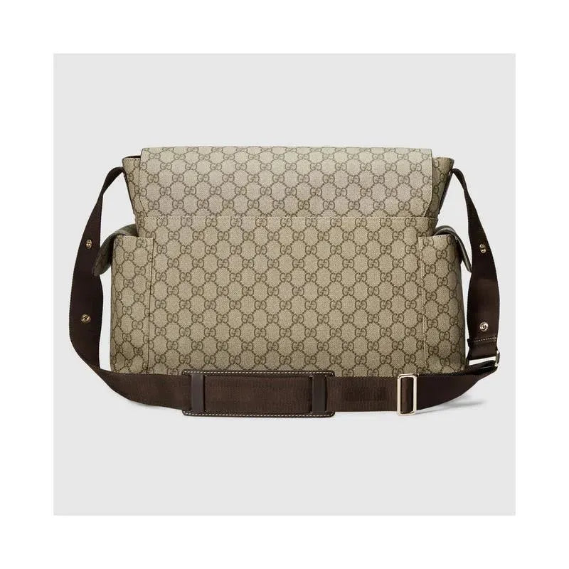 Gucci GG Plus Supreme Diaper Bag, Beige Image 3