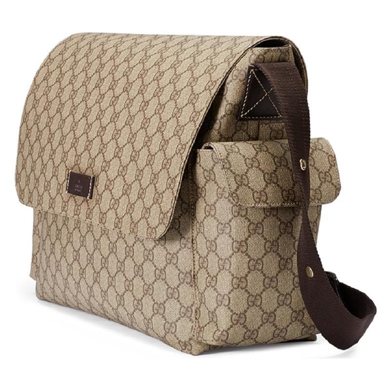 Gucci Kids GG Supreme Diaper Bag - Black - Size: Regular - Female
