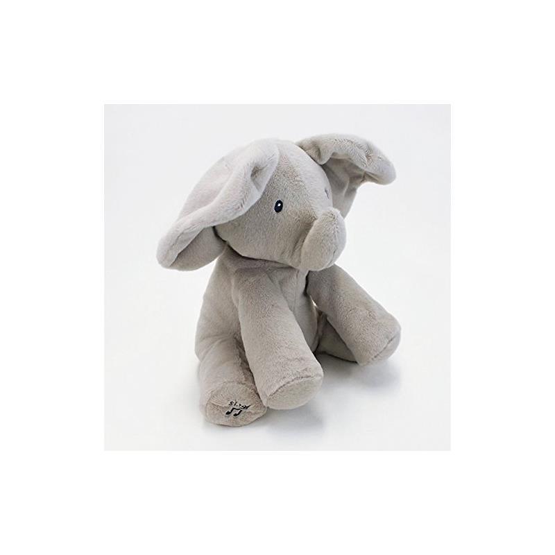 GUND Baby Animated Flappy The Elephant Stuffed Animal Plush, Gray, 12 